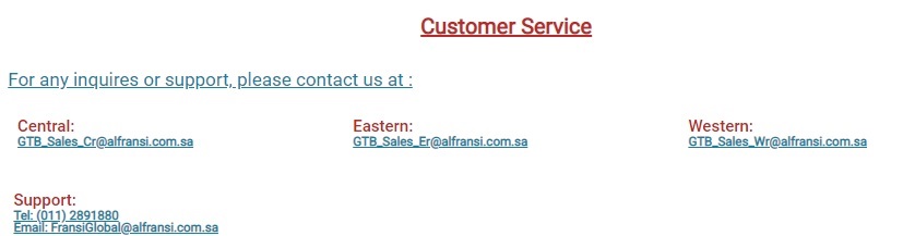 Customer Service Section